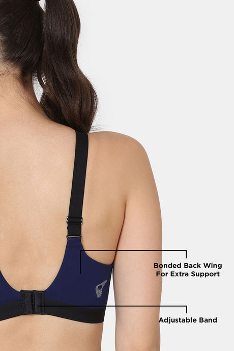 Zelocity High Impact Quick Dry Sports Bra - Windsor Wine — image 8